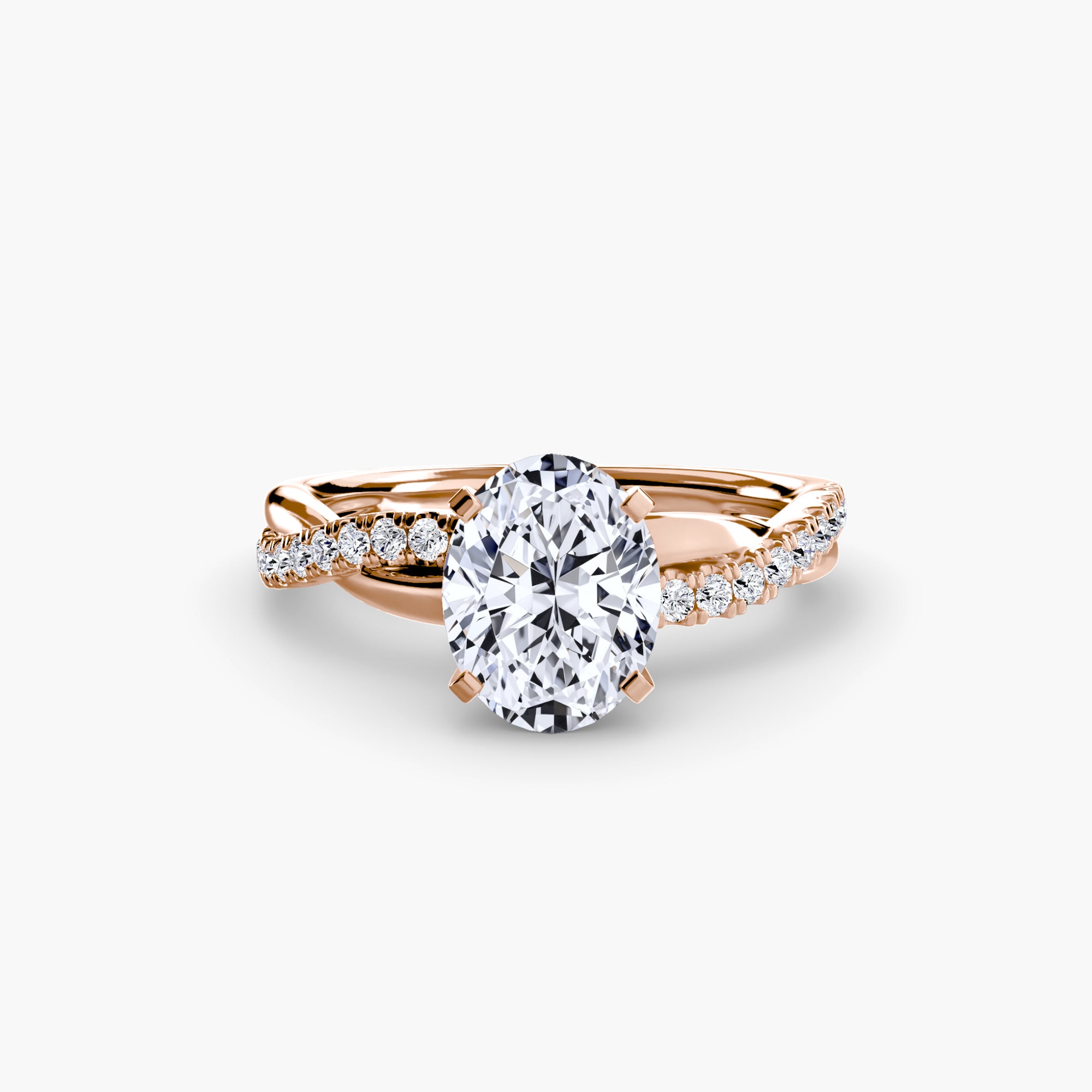Emerald Twist Pavé Ring