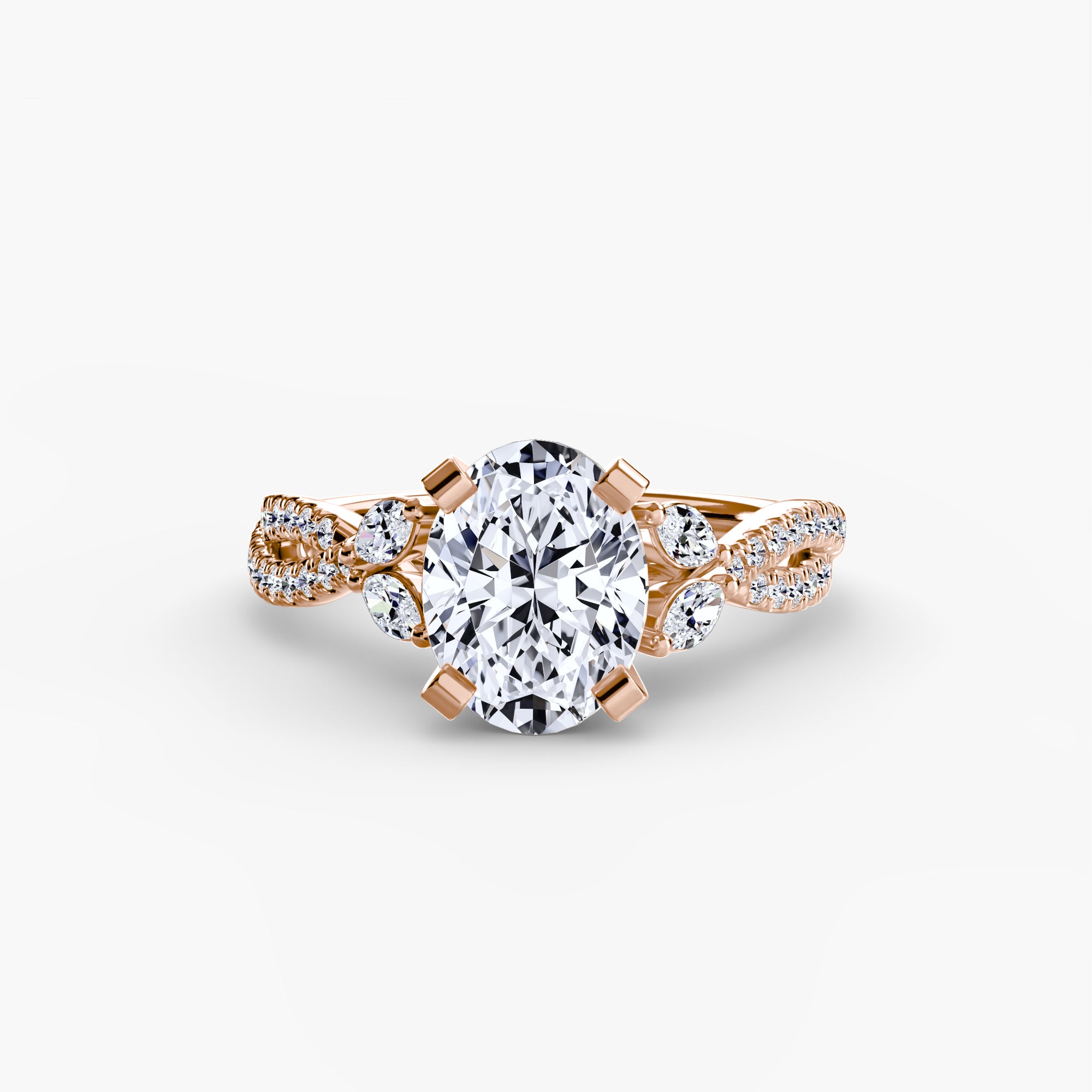 Elle Twist Pavé Ring