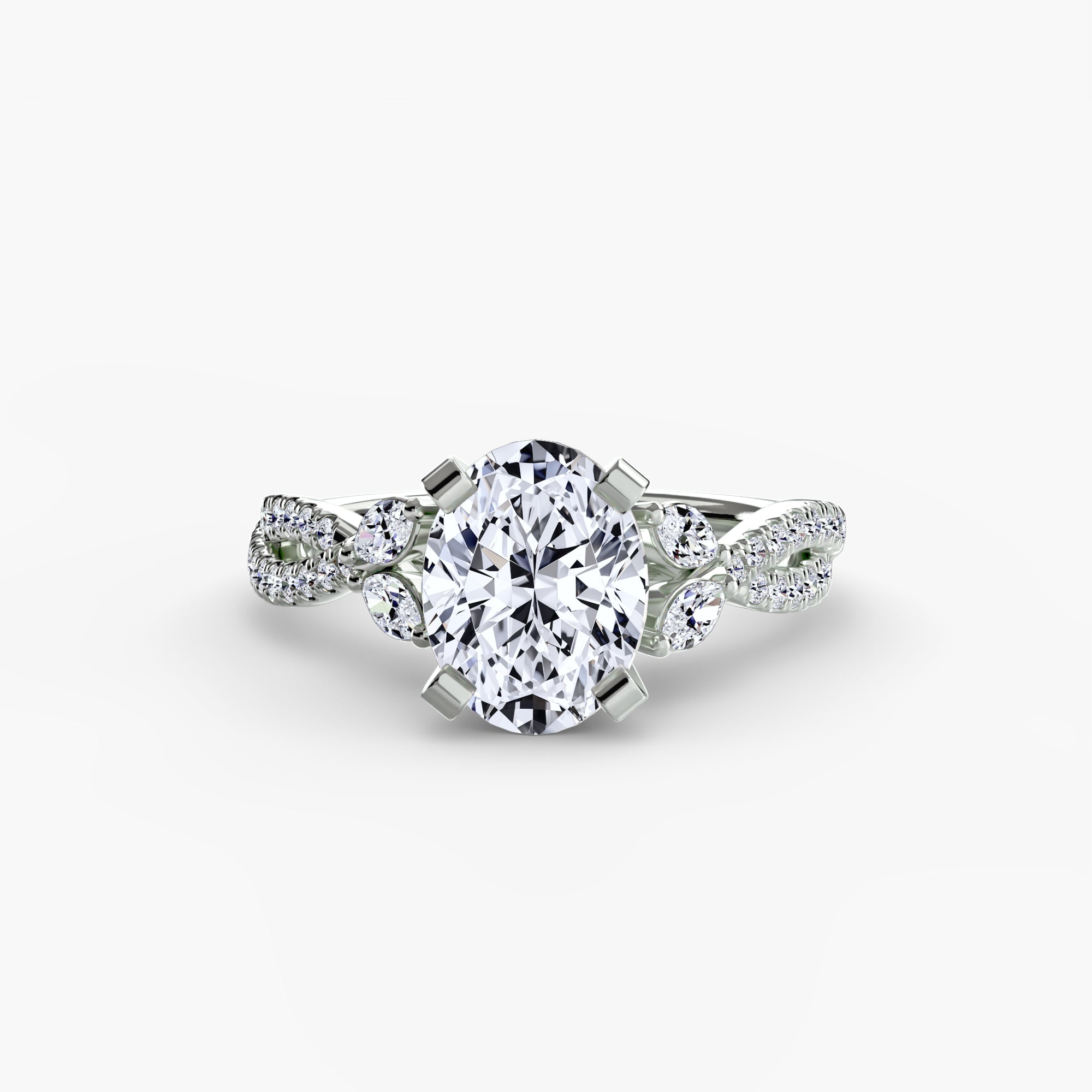Elle Twist Pavé Ring