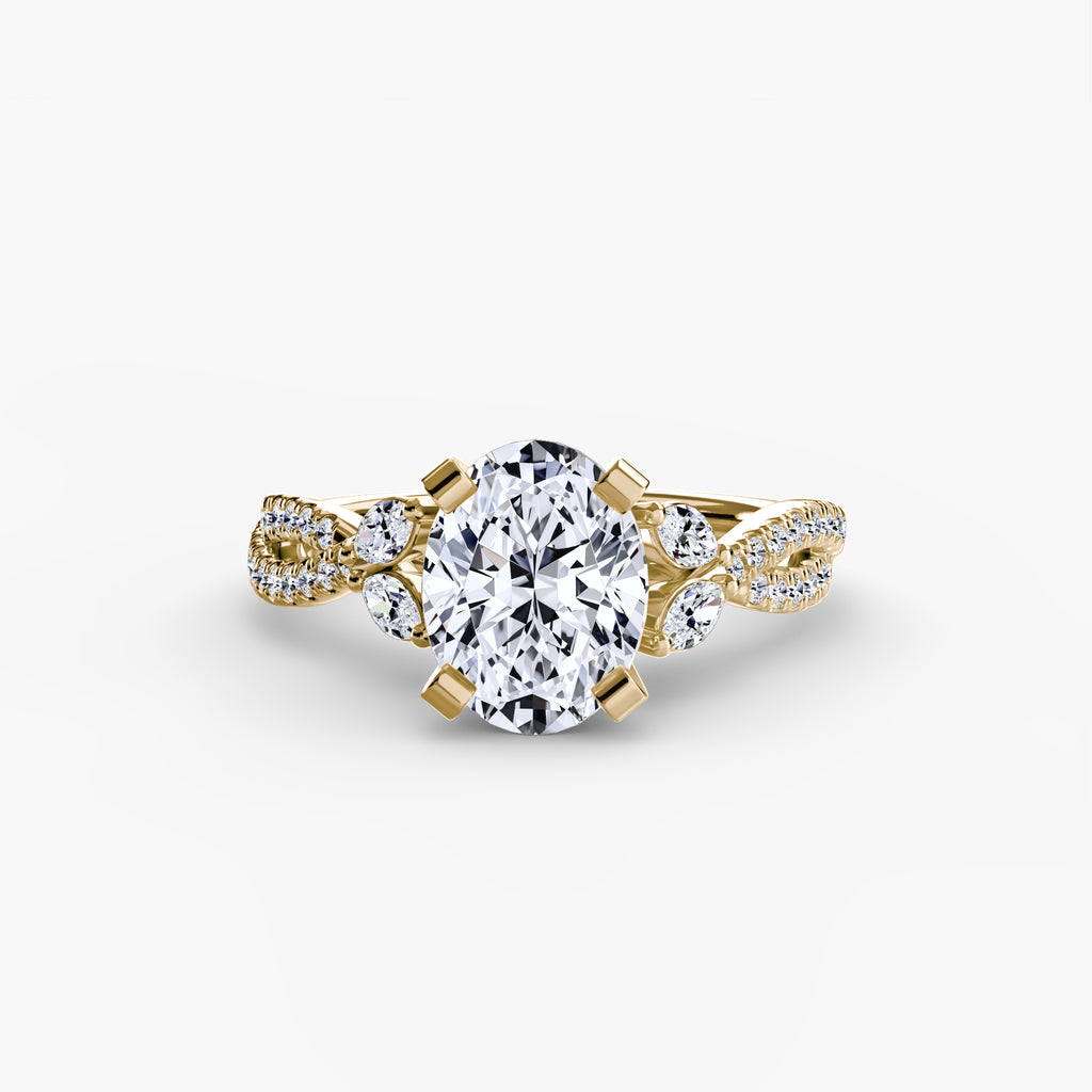 Elle Twist Pavé Ring