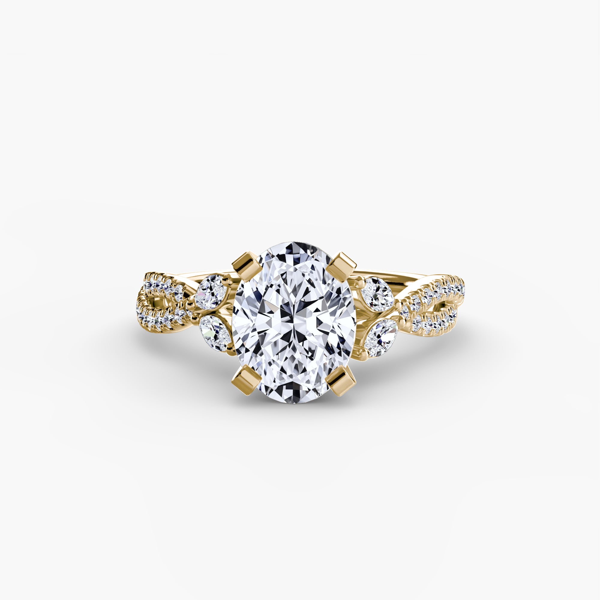 Elle Twist Pavé Ring