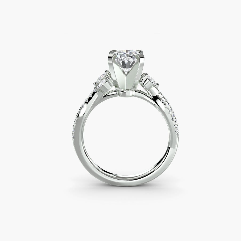 Elle Twist Pavé Ring