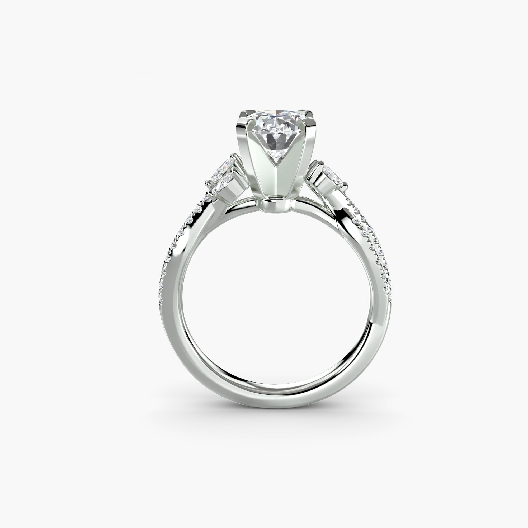 Elle Twist Pavé Ring
